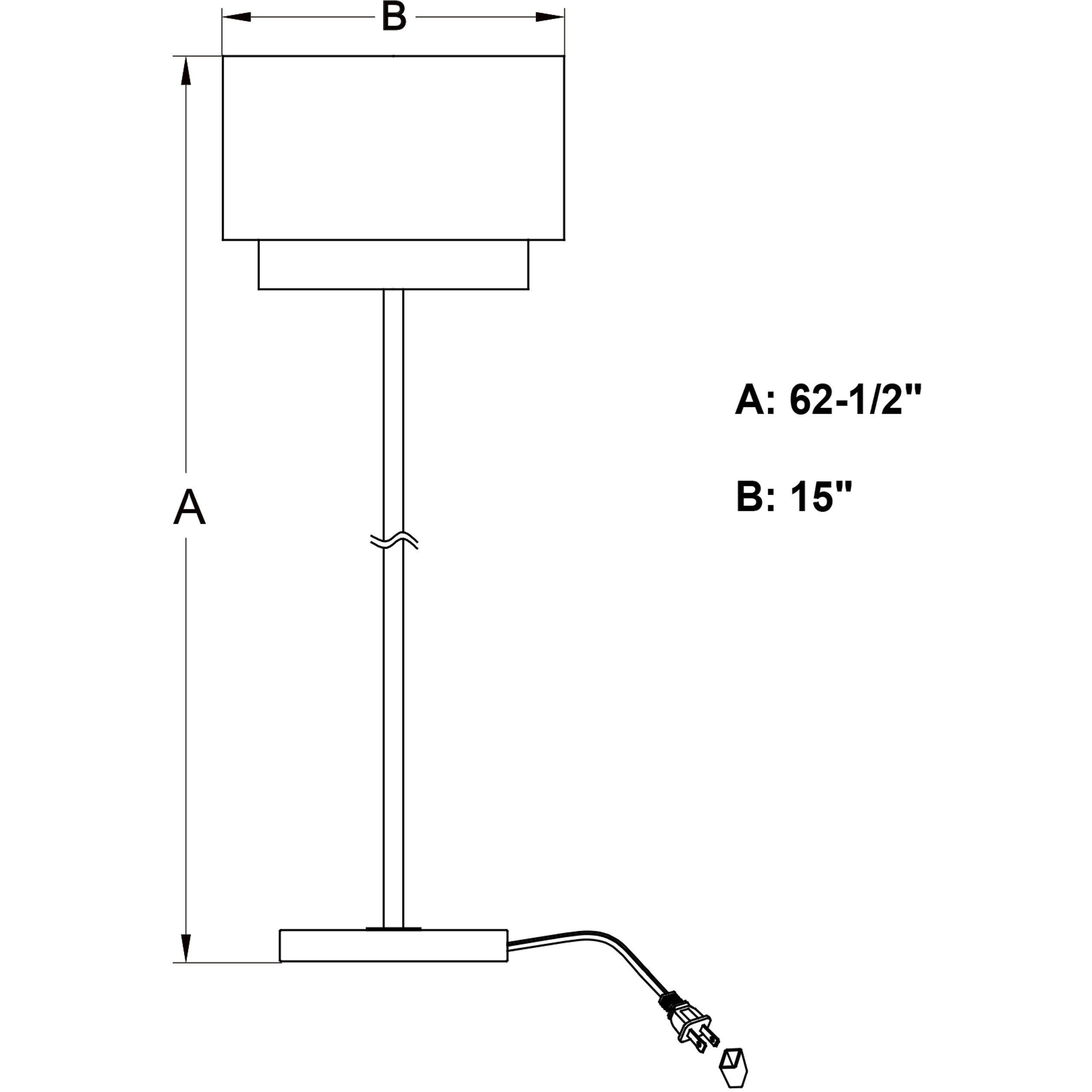 Burnaby 62.5 inch 100.00 watt Matte Brass Floor Lamp Portable Light