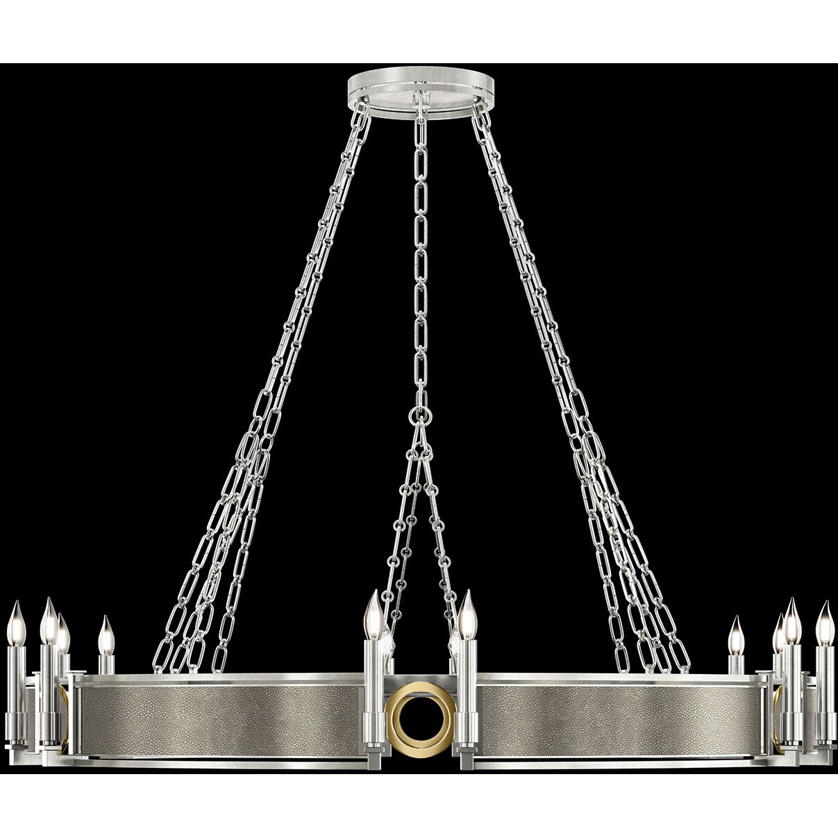 Mirage 12 Light 49.75 inch Silver Chandelier Ceiling Light