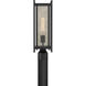 Jacobs 1 Light 18.5 inch Matte Black Outdoor Post Lantern