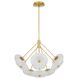 Helios 9 Light 41 inch Antique Brass Chandelier Ceiling Light