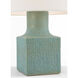 AERIN Aviva 24 inch 15 watt Volanic Turquoise Table Lamp Portable Light