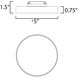 Trim LED 5 inch White Flush Mount Ceiling Light