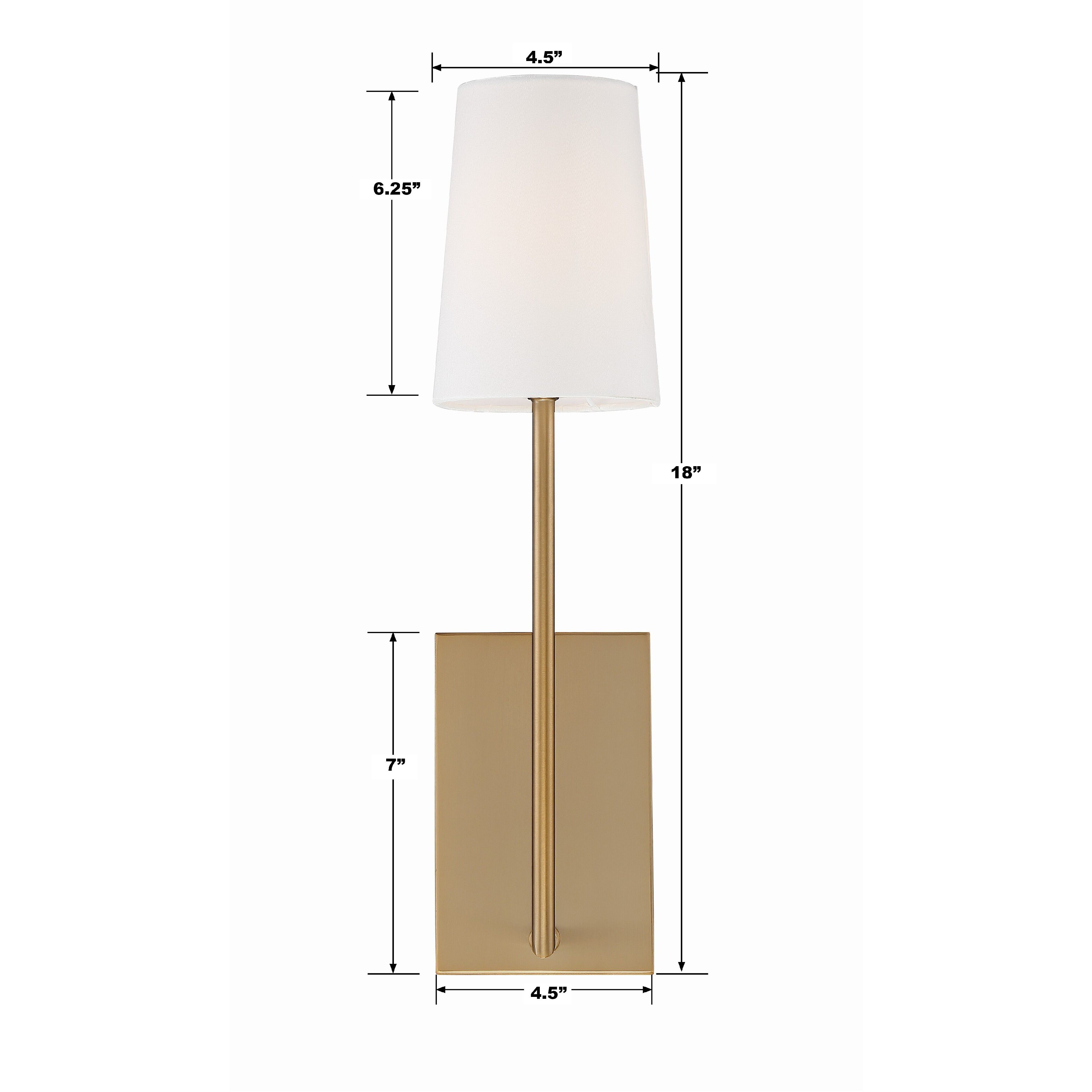 Lena Bath Sconce Wall Light in Vibrant Gold