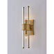 Duet Wall Sconce Wall Light in Vintage Brass