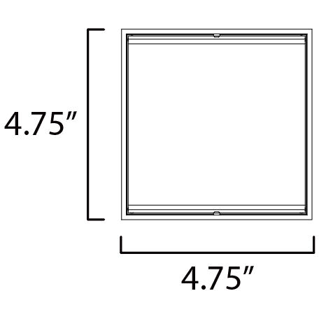Blok LED 4.75 inch White Outdoor Wall Sconce