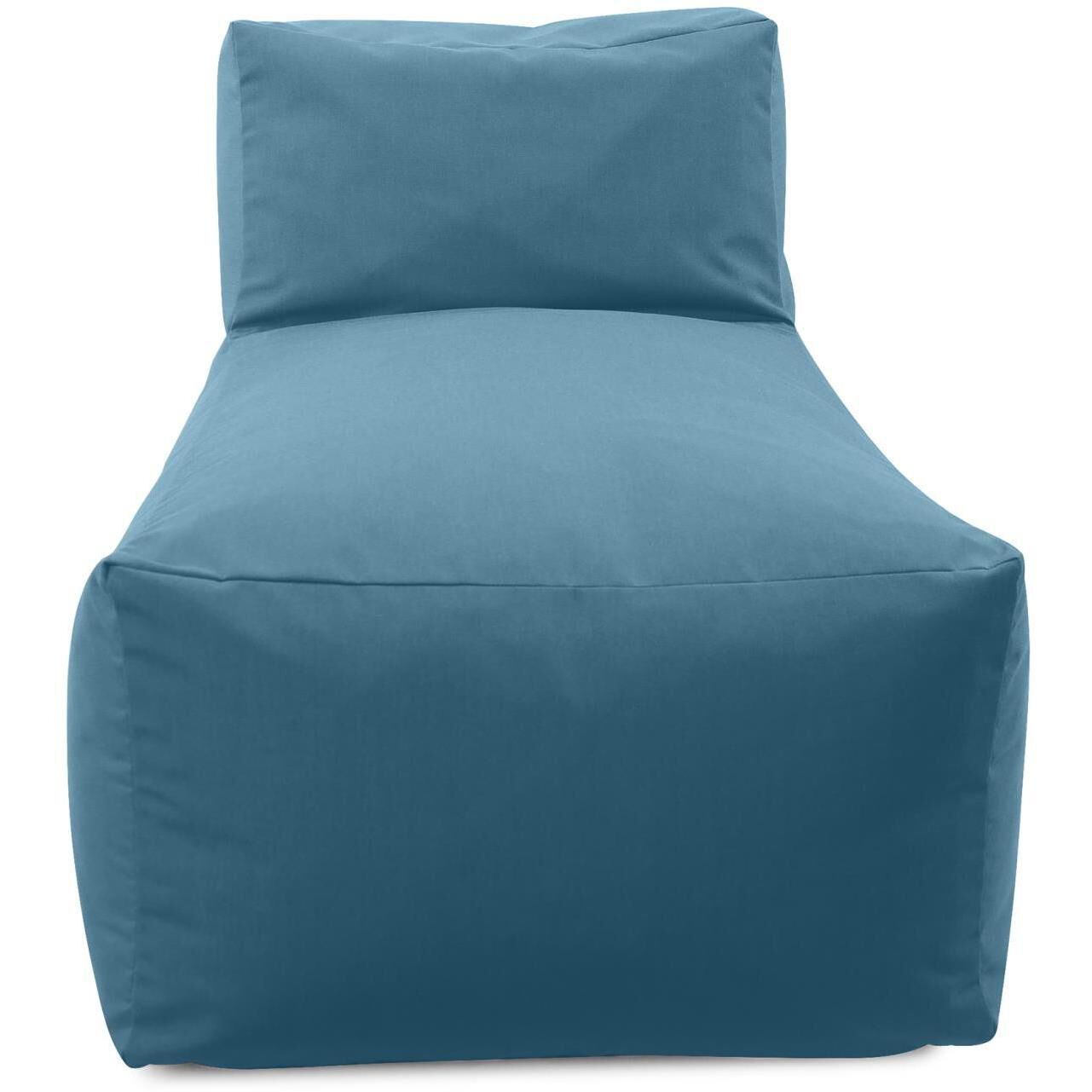 Seascape Turquoise Outdoor Pouf Lounge Cover