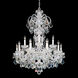Olde World 15 Light Polished Silver Chandelier Ceiling Light in Radiance