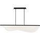 Sean Lavin Nyra LED Nightshade Black Linear Suspension Ceiling Light, Integrated LED