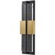 Technica 1 Light 24 inch Charcoal Black Outdoor Sconce