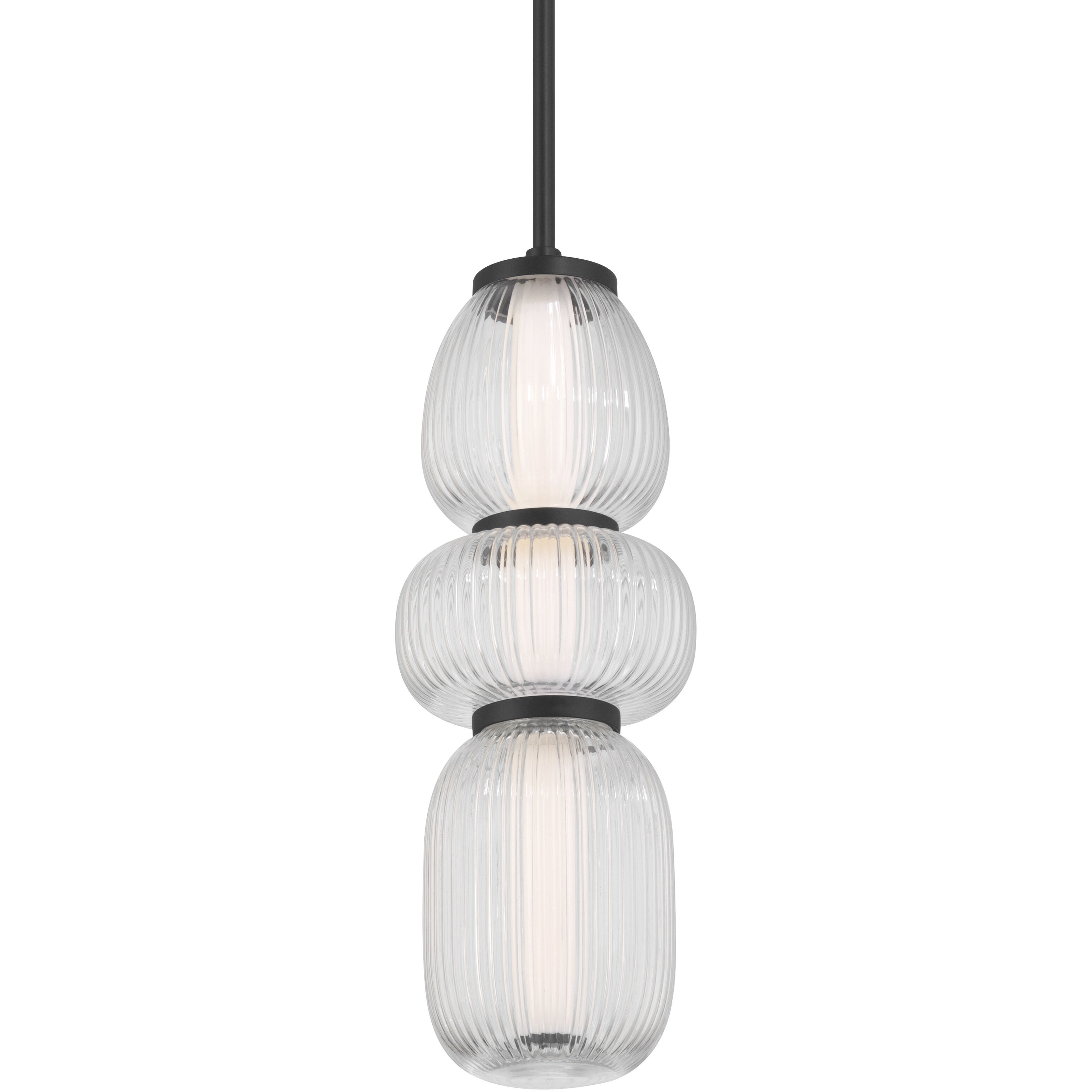 Cordel LED 6.5 inch Dark Matte Black Mini Pendant Ceiling Light