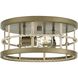 Lattimore 2 Light 13 inch Aged Brass Flushmount Ceiling Light, Design Series