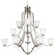 Emmons 12 Light 44.5 inch Brushed Nickel Chandelier Ceiling Light