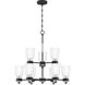 Conrad 9 Light 27 inch Brushed Nickel Chandelier Ceiling Light