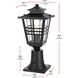 Macon 1 Light 16 inch Black Outdoor Post Light