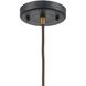 English Pub 1 Light 8 inch Antique Brass Mini Pendant Ceiling Light