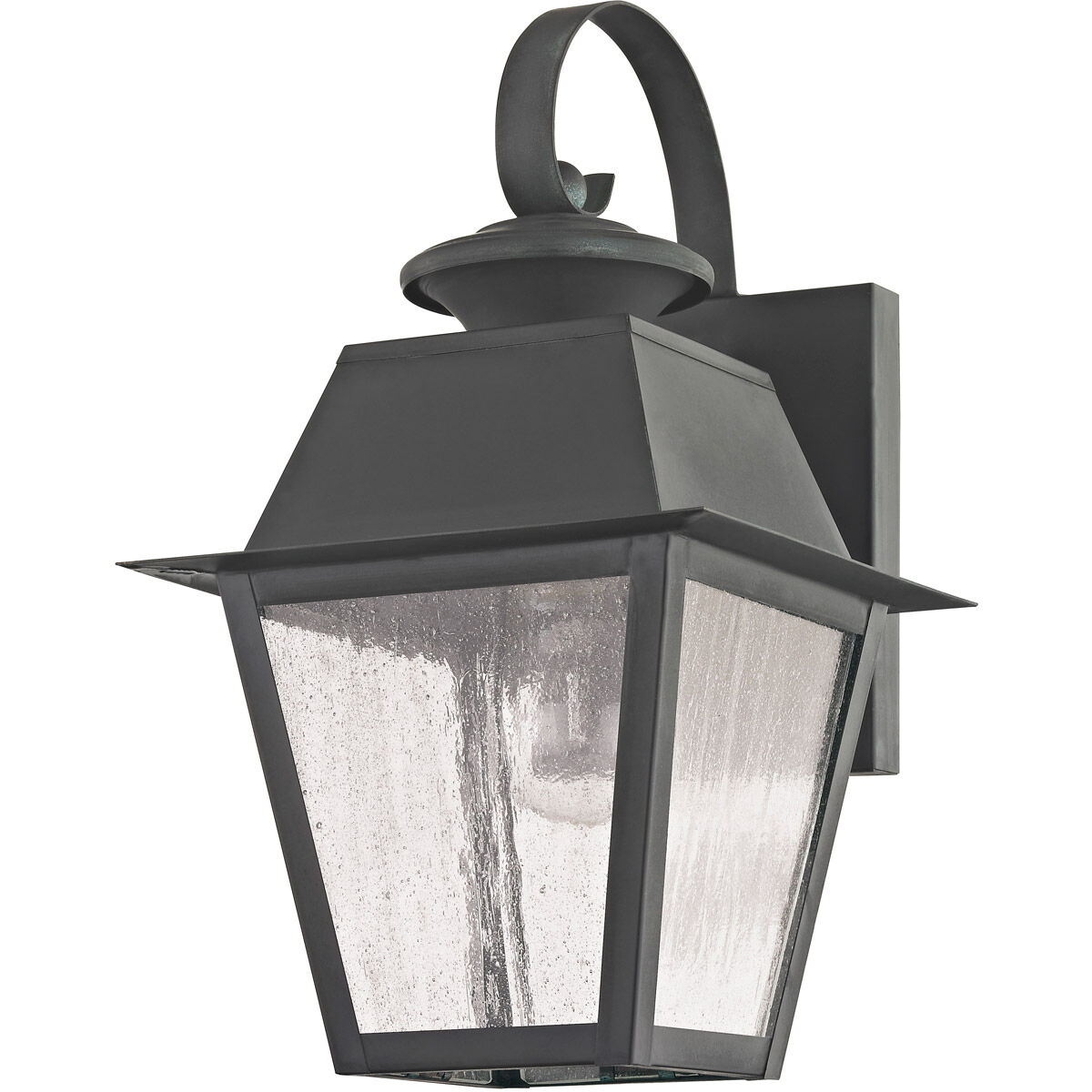Mansfield 1 Light 13 inch Charcoal Outdoor Wall Lantern