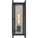 Jacobs 1 Light 16 inch Matte Black Outdoor Wall Lantern