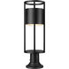 Luca LED 23.75 inch Black Outdoor Pier Mounted Fixture
