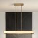 Courtney LED 48 inch Champagne Gold Linear Chandelier Ceiling Light
