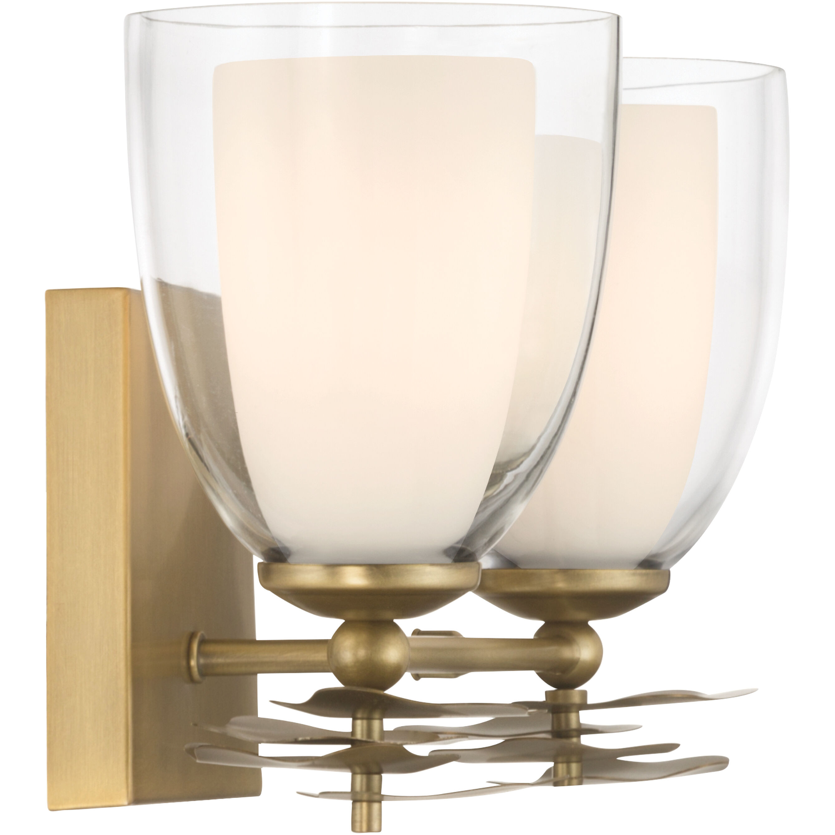 Elowen 2 Light 13.25 inch Legacy Brass Vanity Wall Light