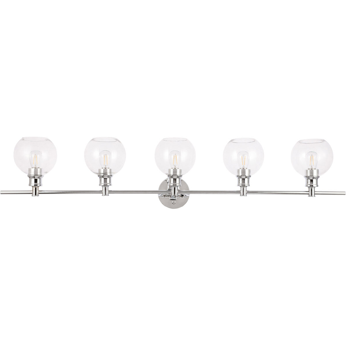 Collier 5 Light 47 inch Chrome Wall sconce Wall Light