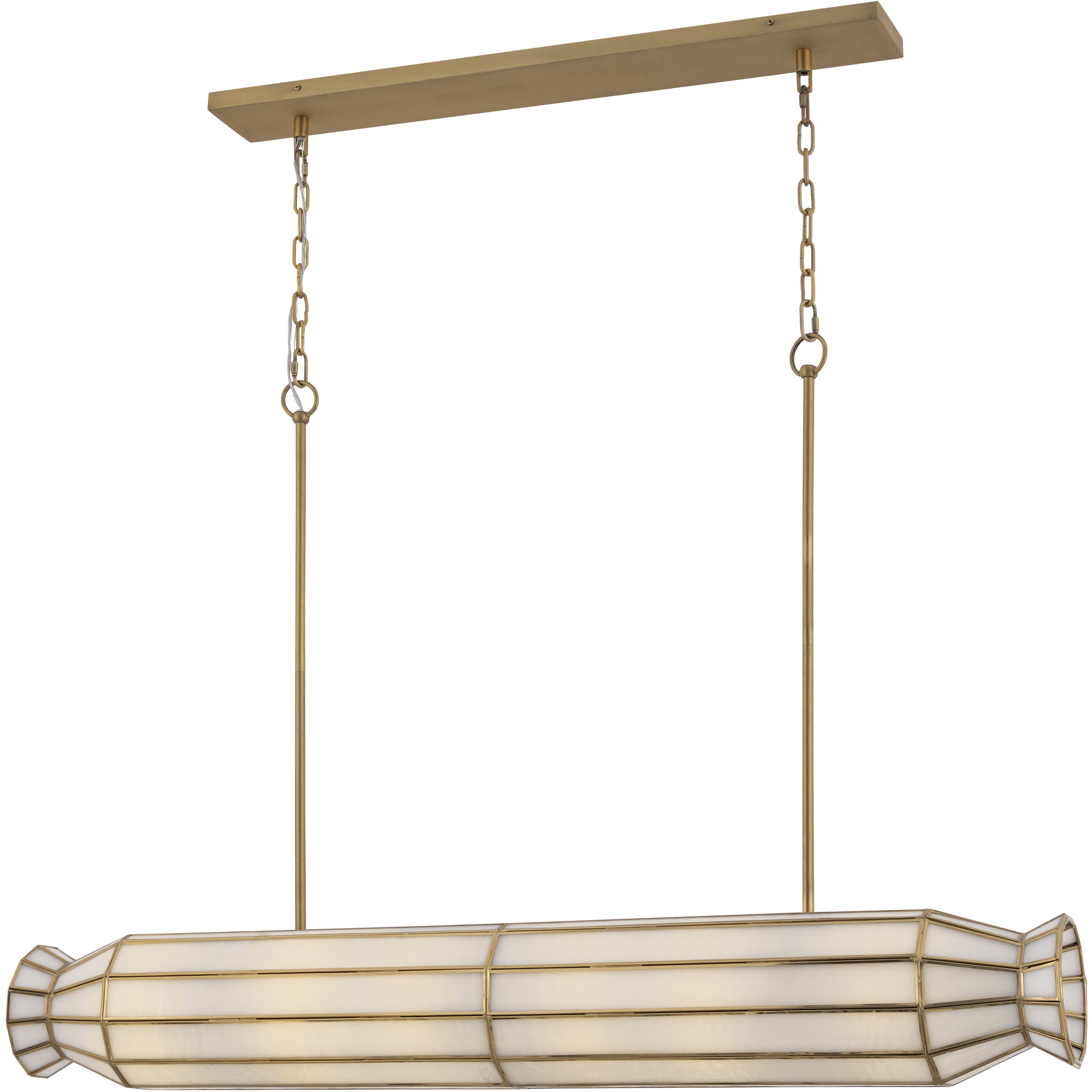 Jaxen 6 Light 48 inch Legacy Brass Linear Chandelier Ceiling Light