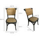 Colmar Black Dining Chair, Set of 2