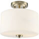 Verlana 2 Light 11 inch Modern Gold Semi-Flush Mount Ceiling Light