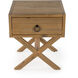 Lark Natural Wood End Table in Light Brown