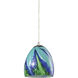 Colorwave 1 Light 6 inch Satin Nickel Mini Pendant Ceiling Light
