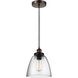 Sean Lavin Baskin 1 Light 9 inch Painted Aged Brass / Dark Weathered Zinc Pendant Ceiling Light in Painted Aged Brass with Dark Weathered Zinc