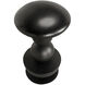 Perth 24 inch Matte Black Counter Stool, Swivel