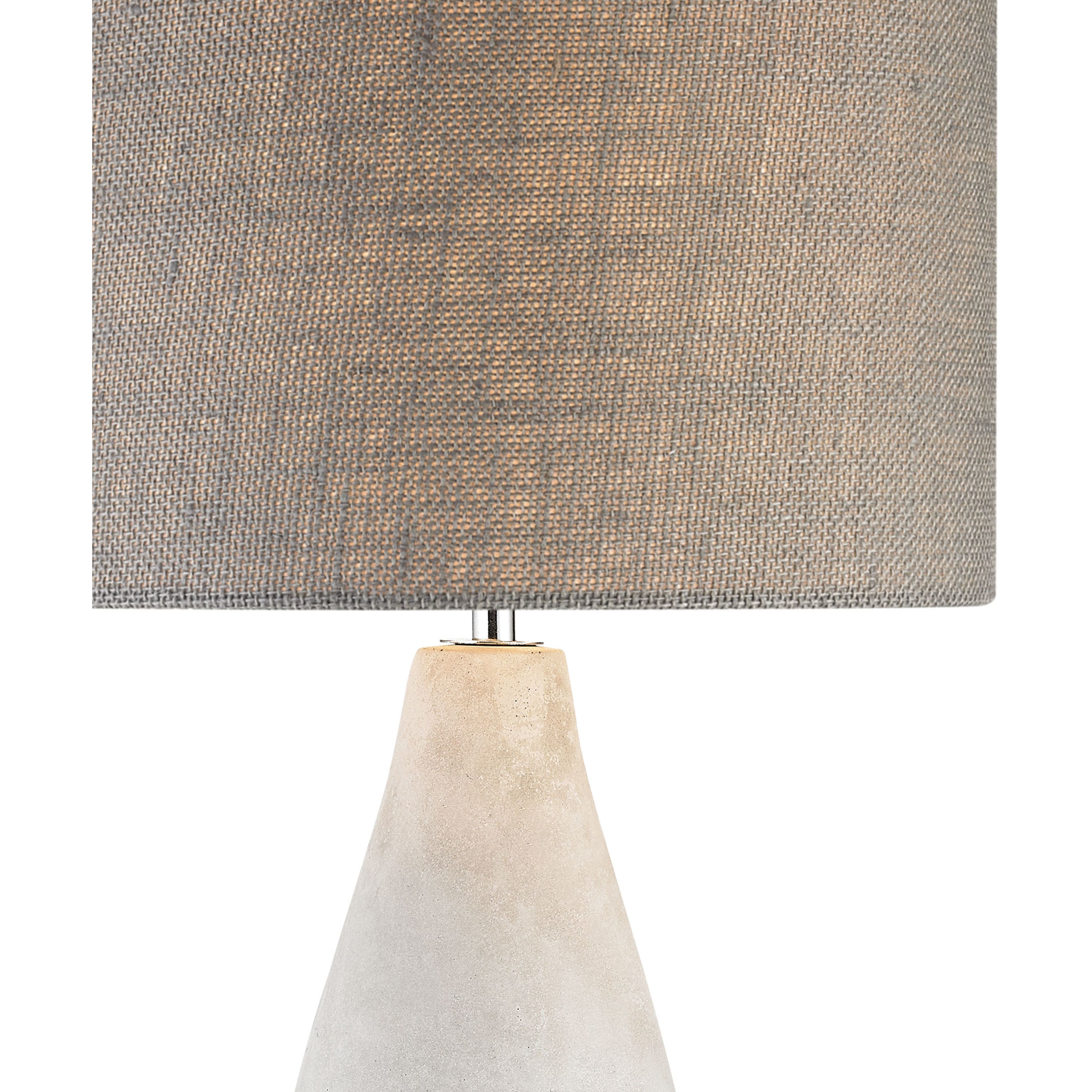 Rockport 21 inch 60 watt Polished Concrete Table Lamp Portable Light