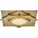 Claude LED 19.75 inch Heritage Brass Flush Mount Ceiling Light