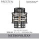 Presten 1 Light 10 inch Brushed Nickel with Sand Coal Mini Pendant Ceiling Light