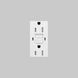 Outlet 125 White Module, Duplex GFCI
