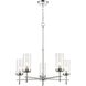Melinda 5 Light 25 inch Polished Chrome Chandelier Ceiling Light