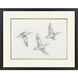 Mallard Duck Sketch Black and Beige and Gray Framed Art
