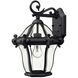 Estate Series San Clemente Outdoor Wall Mount Lantern in Museum Black, Small