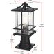 Miller 1 Light 16 inch Black Outdoor Post Light