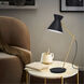 Amezaga 21 inch 60.00 watt Structured Black and Brushed Brass Table Lamp Portable Light