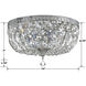 Everett 3 Light 14 inch Chrome Flush Ceiling Light