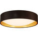 Orme LED 19.88 inch Black/Gold Flush Mount Ceiling Light