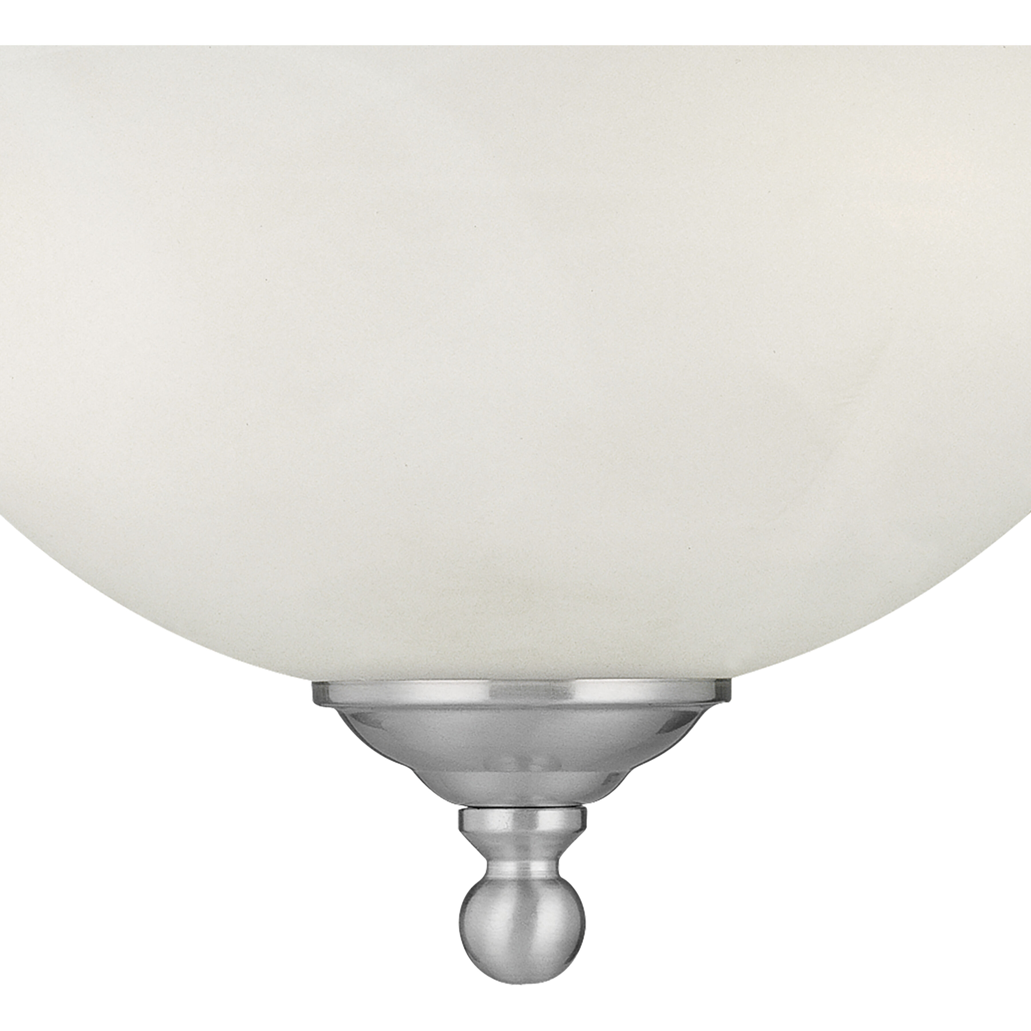 Riva 3 Light 16 inch Brushed Nickel Semi Flush Mount Ceiling Light