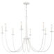 Stonecrest 8 Light 42 inch Bisque White Chandelier Ceiling Light