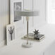 Thomas O'Brien Carlo 21 inch 60.00 watt Antique White Table Lamp Portable Light in Polished Nickel and White