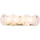 Lily 4 Light 26.26 inch Brushed Brass Bathroom Vanity Wall Light