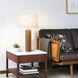 Tambo 30 inch 9 watt Natural Ash and Weathered Brass Table Lamp Portable Light