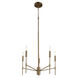 Hamilton 5 Light 24 inch Dark Brass Chandelier Ceiling Light