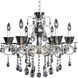 Locatelli 6 Light 29 inch Two Tone Silver Chandelier Ceiling Light in Firenze Clear
